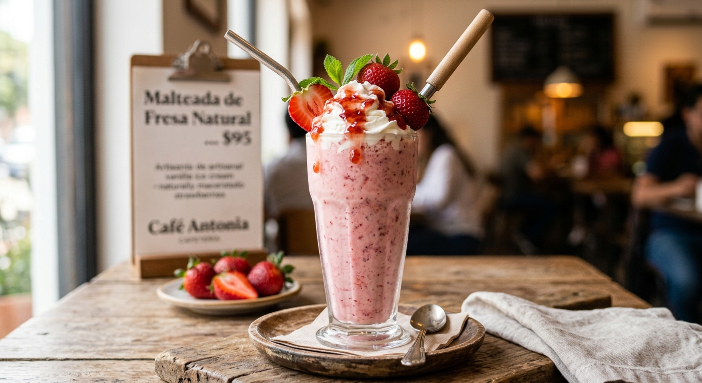 Malteada fresa